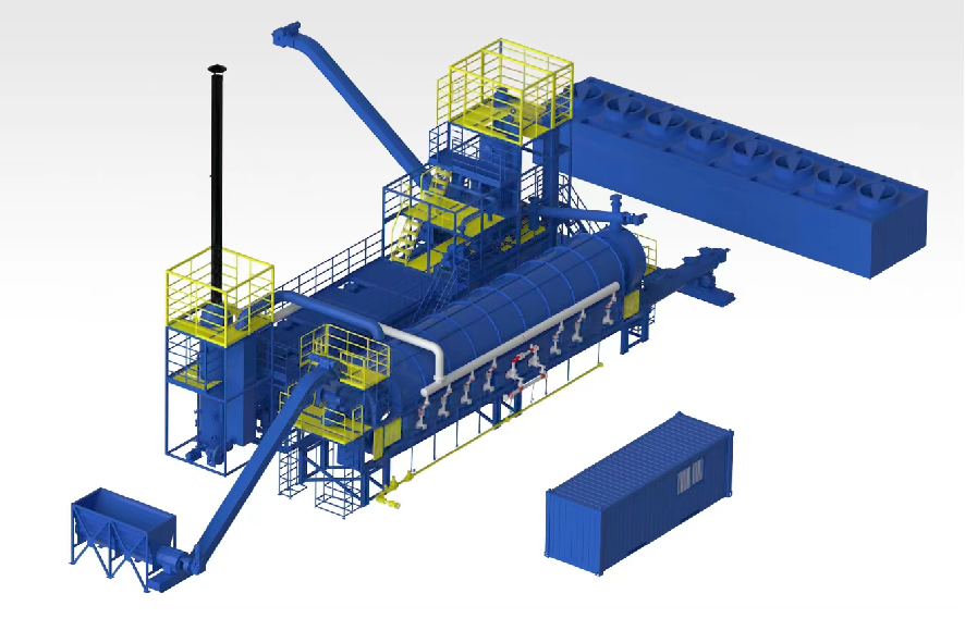 連續(xù)回轉(zhuǎn)式熱脫附成套設(shè)備介紹