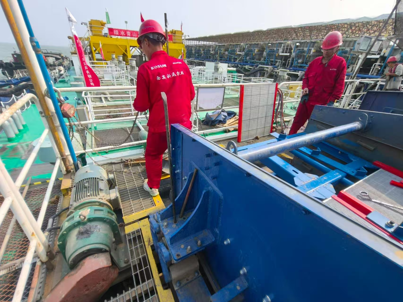 西安科迅（KOSUN）成功交付國內(nèi)某湖泊清淤項目振動篩篩網(wǎng)托架改造工程